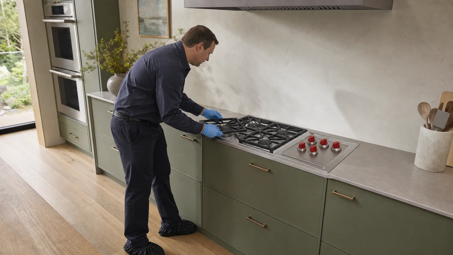 Professional cooktop service