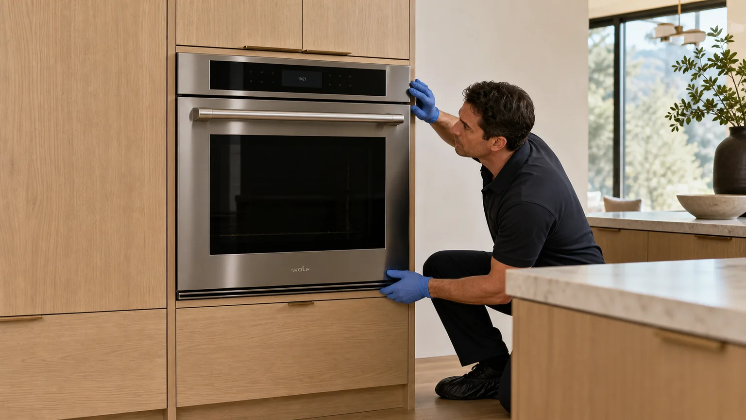 Built-in wall-oven service